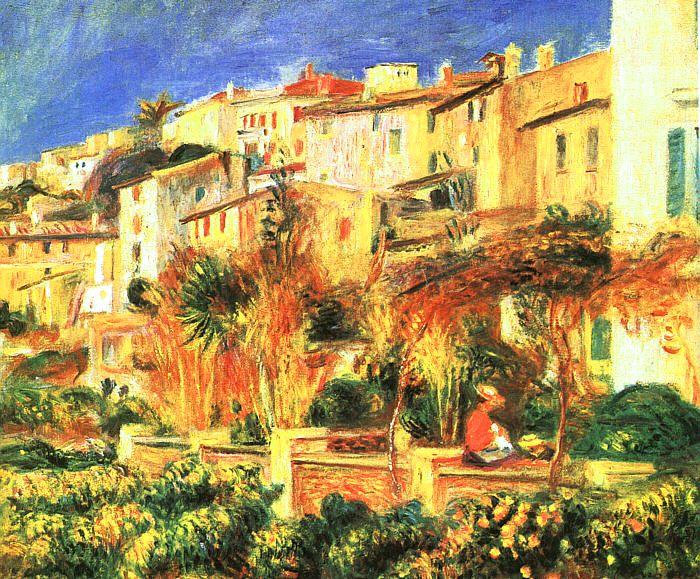 Pierre Renoir Terrace in Cagnes France oil painting art